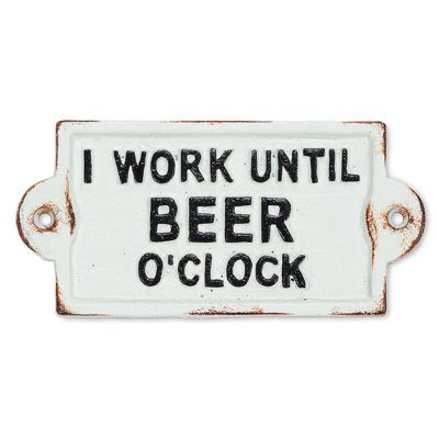 Exum Iron Text & Numbers Wall Decor