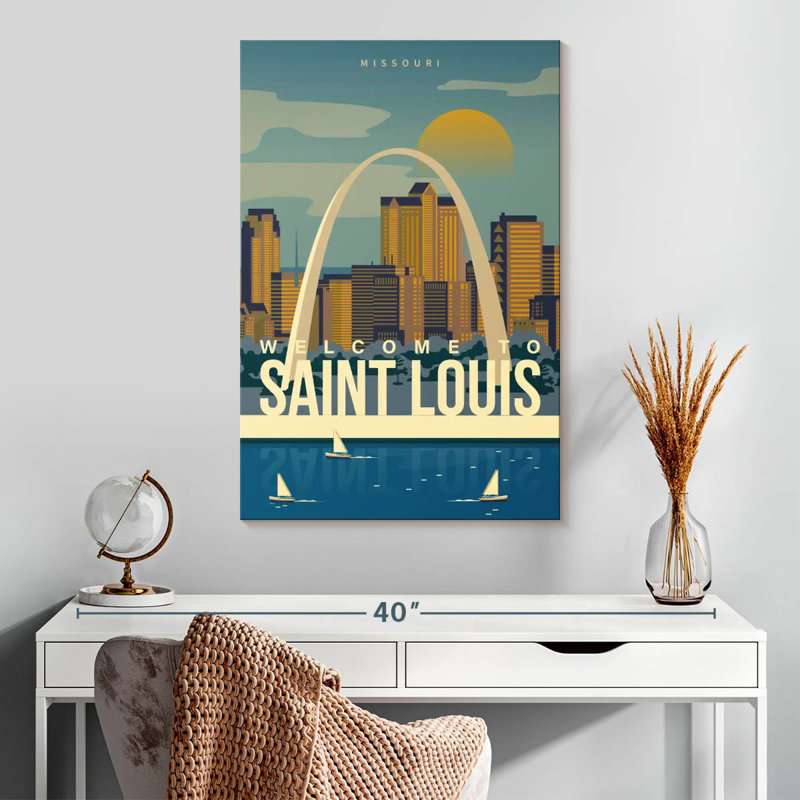 Aime Saint Louis Arch Poster, 30" H x 20" W