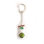 Feng Shui Import Silver/Green/White Key Chain