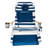 Ostrich The Deluxe 3N1 Lightweight Beach Lounge Chair w/ Footrest, Blue Stripe-1699539009