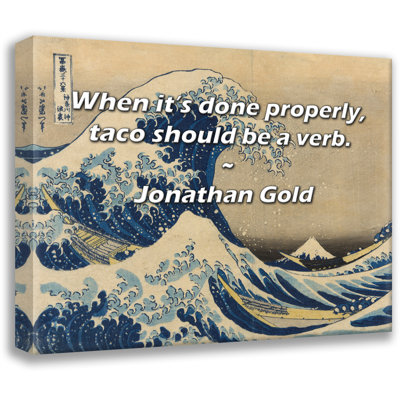 Artsy Quote By Jonathan Gold Gallery Wrapped Canvas