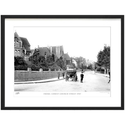 Frome, Christ Church Street 1907 1 Piece Single Picture Frame Wall Art