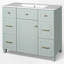 Meuble-lavabo simple 36 po avec plateau en céramique