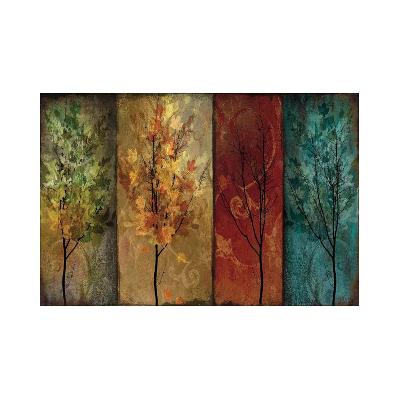 Tree Story Continued by Color Bakery - Wrapped Canvas Painting, 20.32 cm H x 30.48 cm W