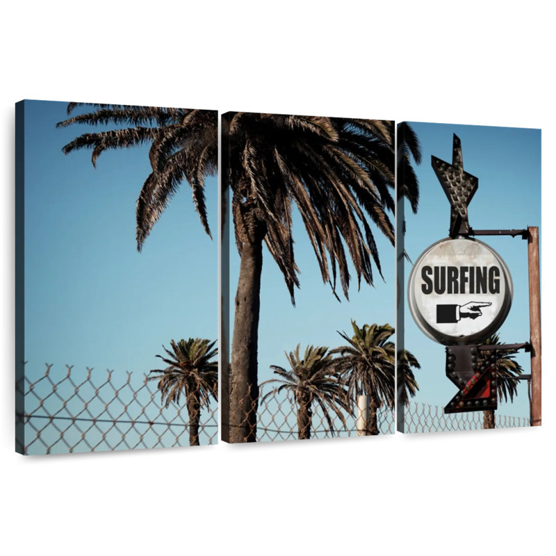 Signe de spot de surf Senne, H 42 po x l 65 po