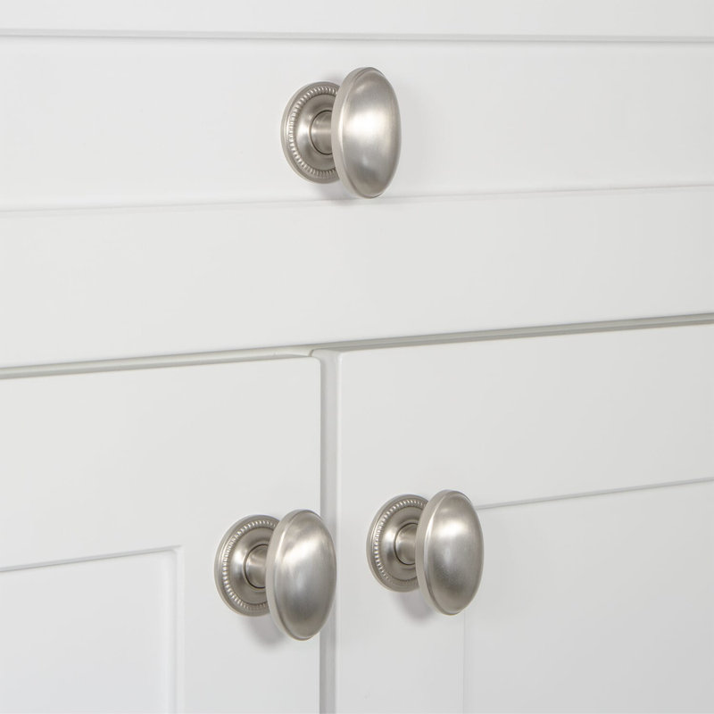 Eden Prairie Oval Knob, Satin Nickel