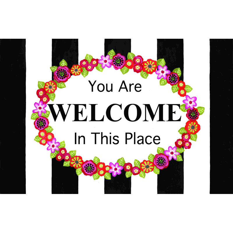 You Are Welcome In This Place, L 18 po x H 12 po