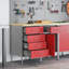 Set Of 2 Steel, 2X Cabinet-1360443482