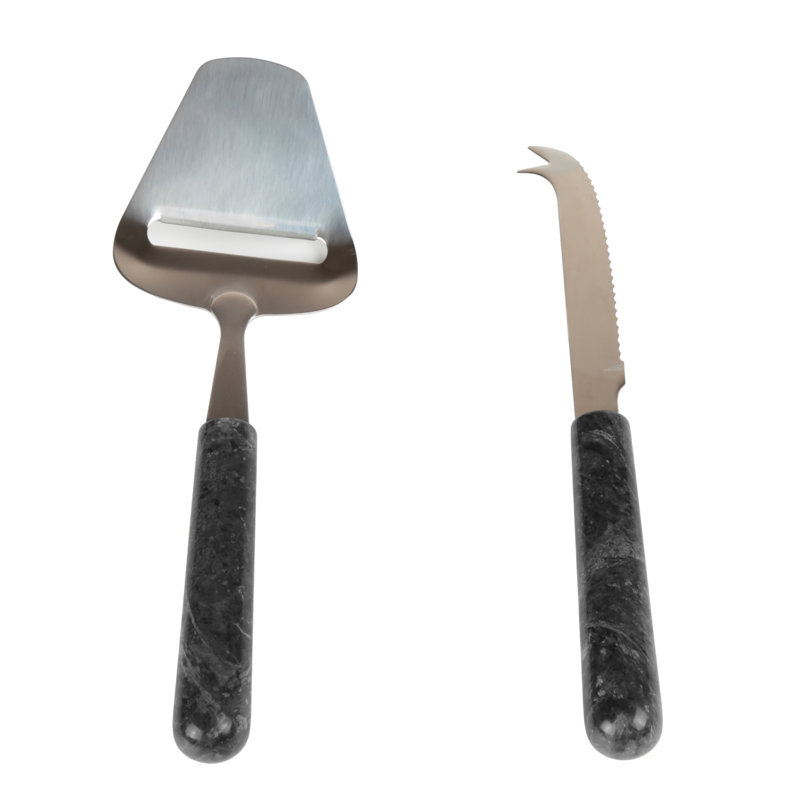 Ensemble de couverts 2 pièces en marbre naturel Mellinger