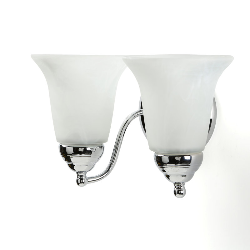 Éclairage pour salle de bain 2 lumières , Chrome