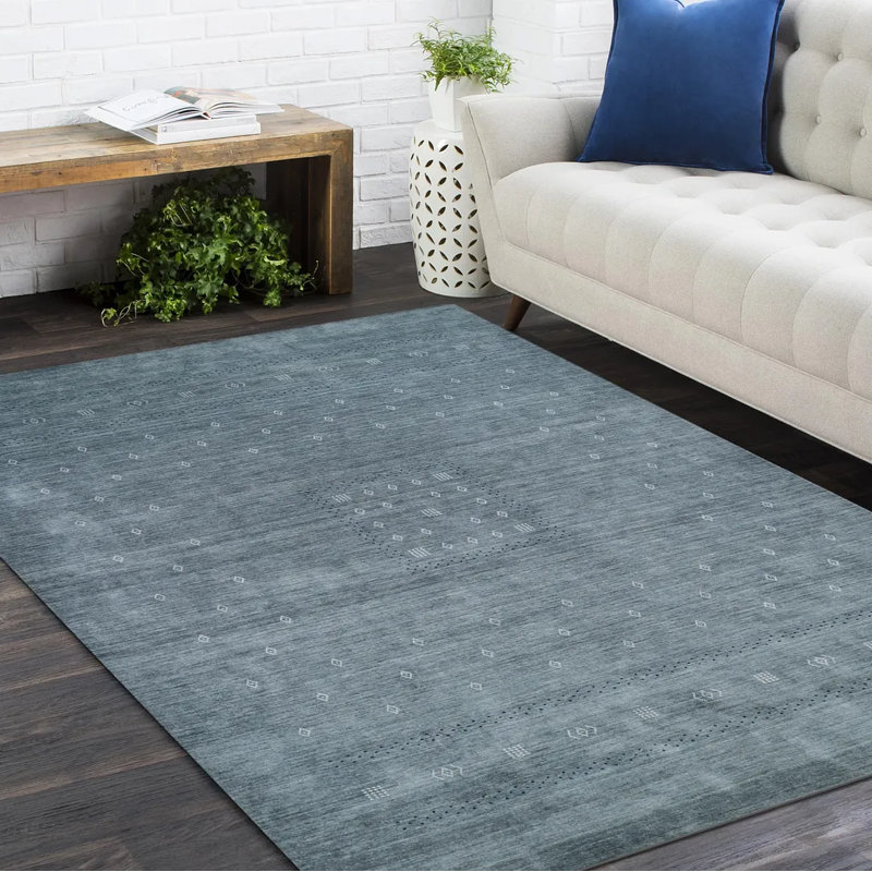 Simi Geometric Indoor Rug, Rectangle 3' x 5', Slate
