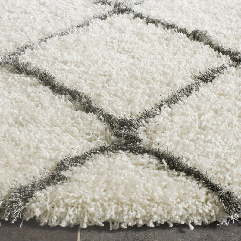 Sg-Msg-Moroccan Shag Performance Geometric Rug, Round 7'