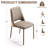 PU Leather Dining Chair Upholstered Side Chair With Padded Seat, Armless Vanity Chair With Metal Frame For Dining Living Room Vanity Office-118609307