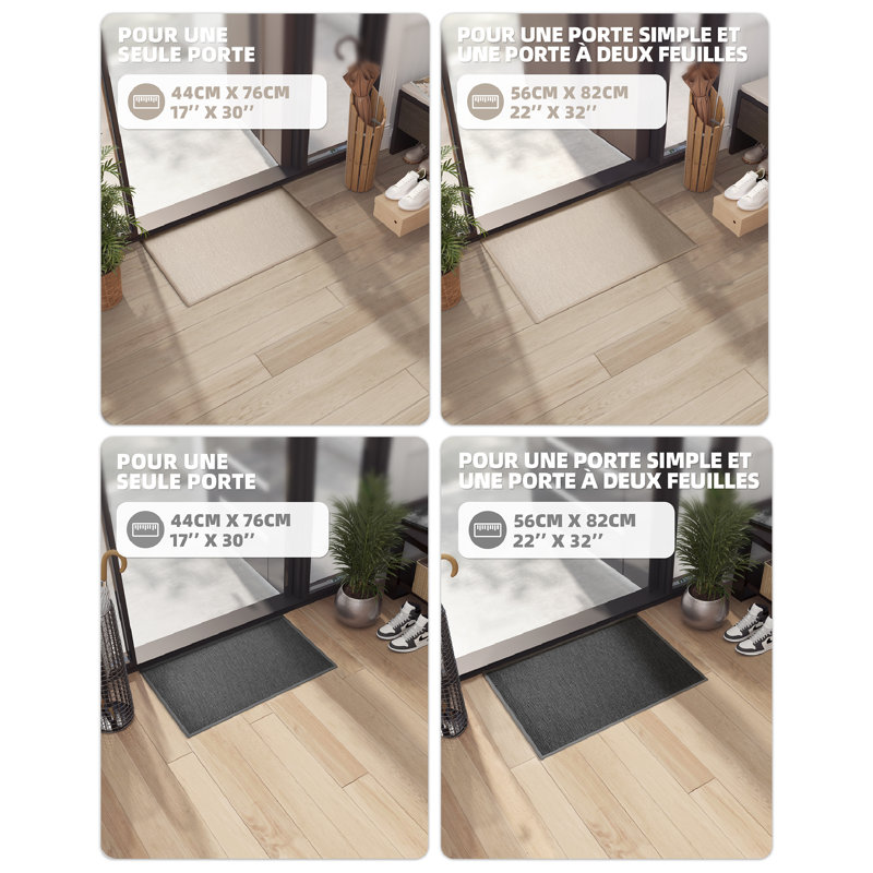 Non-Slip Mother's Day Indoor Doormat, Khaki, 43cm W x 76cm L