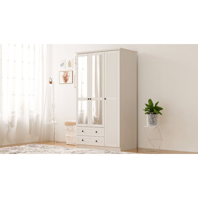 Kaylah 3 Door Manufactured Wood Wardrobe