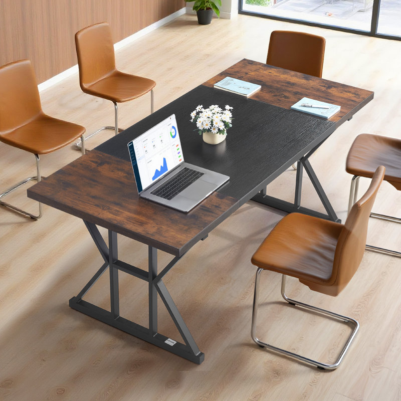 Metal Base Computer Desk