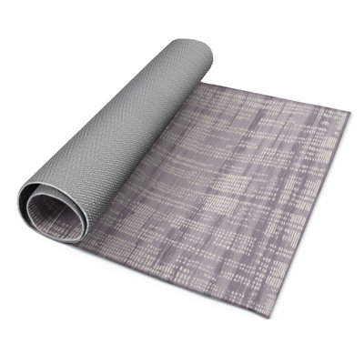 Abstract Beige Indoor and Outdoor Area Rug