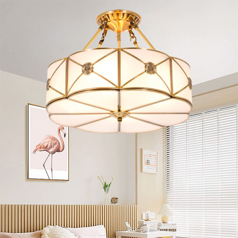 Luminaire suspendu moderne américain - Éclairage pour salle d'étude et balcon (sans ampoule)