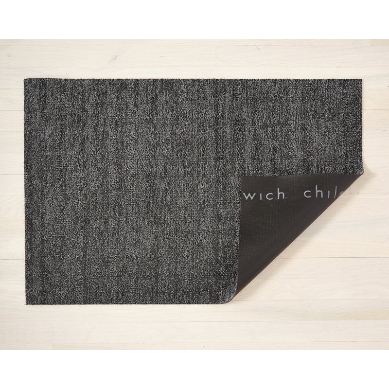 Chilewich Easy Care Heathered Shag Doormat, Gray, 0.27" H x 24" W x 36" D