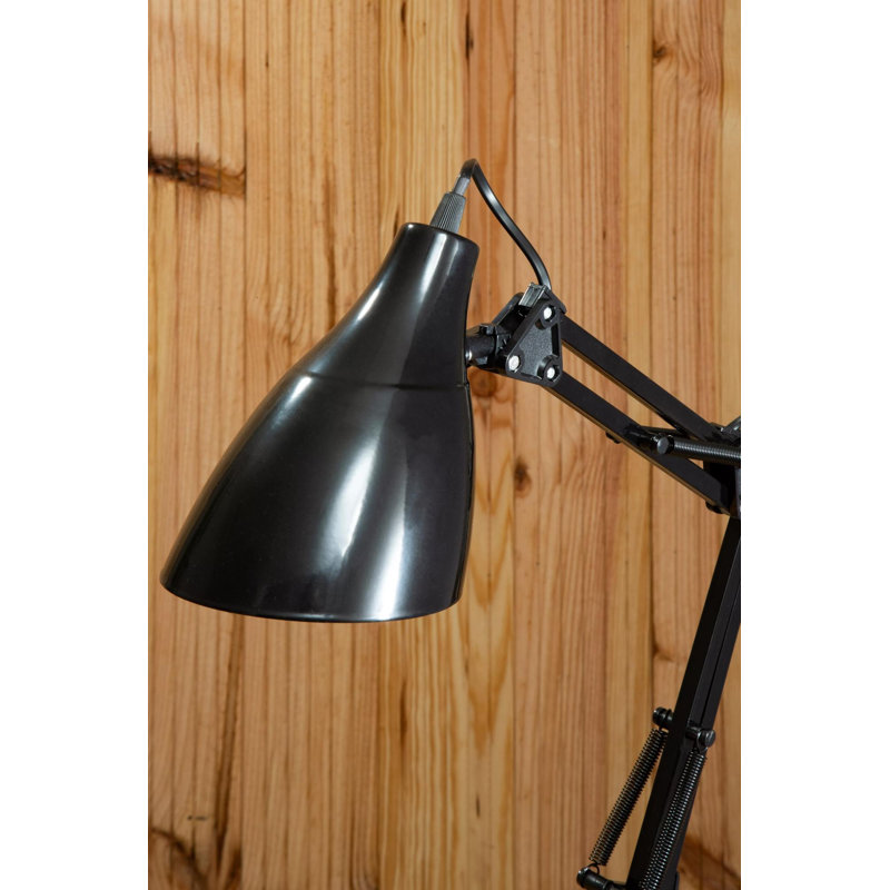 Aindrias Adjustable Metal Desk Lamp, Black