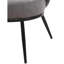 Chaise d'appoint ronde en velours, fauteuil rembourré de style moderne Mid-Century avec pieds en métal, chaise d'appoint confortable pour chambre à coucher