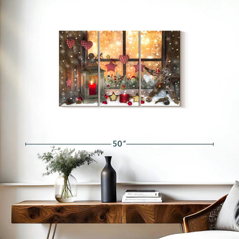 Variété de décorations de Noël, H 20 po x l 33 po