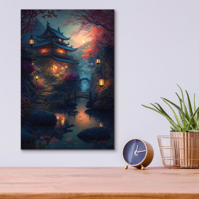 «Water Village» par Cameron Gray, art mural en verre acrylique