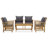 Costanza 5 Piece Lounge Chair with Cushions-1861643091