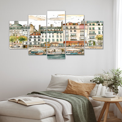Altider - City Paris Wall Art 5 Piece