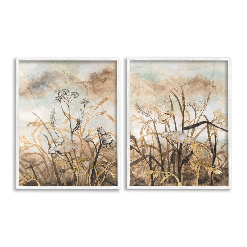 "Cadre abstrait de la nature abstraite" par Vanna Lam, 2 pièces sur toile, H 30 po x l 24 po