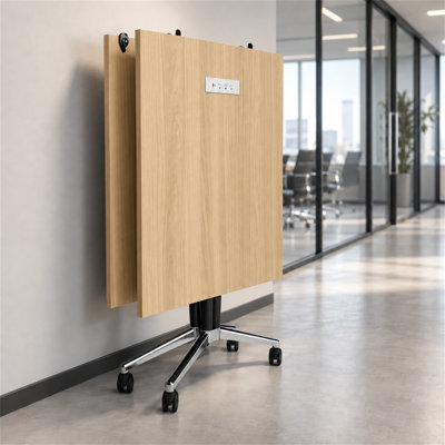 Table de formation mobile pliable avec prises électriques, table de conférence modulaire pour 6 à 8 personnes