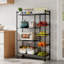 Multi-tiered Kitchen Microwave Storage Rack with Wheels-1522385577