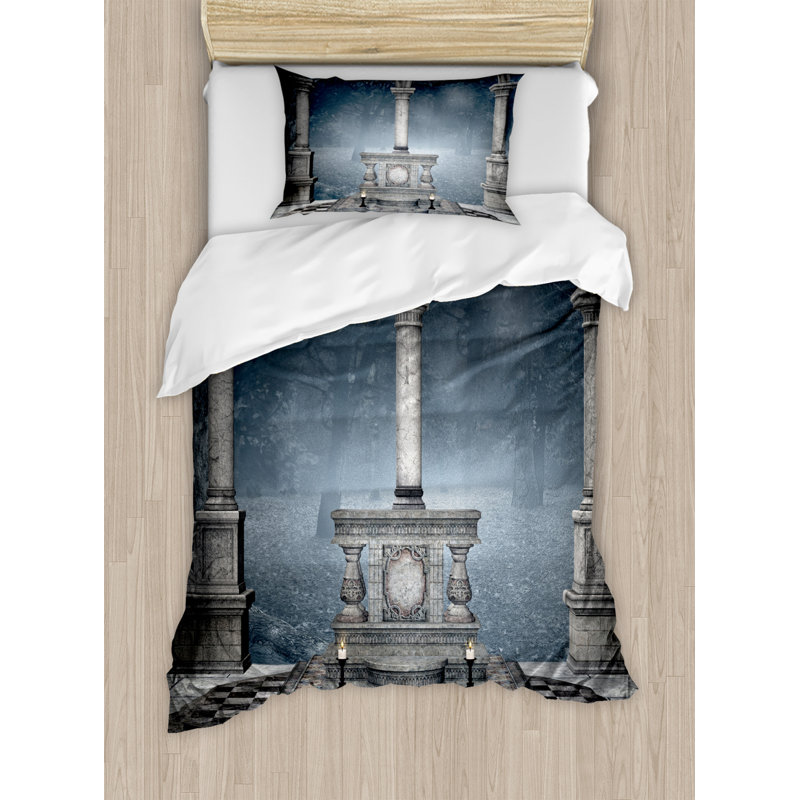 Eclectic Polyester Floral Duvet Cover