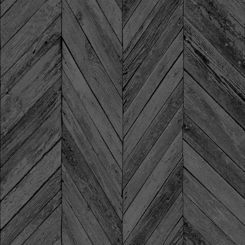 Rouleau de papier peint autocollant L 18 pi x L 20,5 po Dalessio, Gris foncé