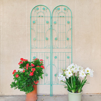 Rustproof Iron Trellis Elegant Design For Versatile Garden Use