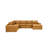 Large Arm Leather Match Upholstery Modular Sectional