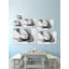 Abstrait noir et blanc par Irena Orlov - reproduction d'art sur toile tendue-1434409012