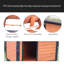 46"Dog House Outdoor & Indoor Wooden Dog Kennel For Winter With Raised Feet Weatherproof For Large Dogs