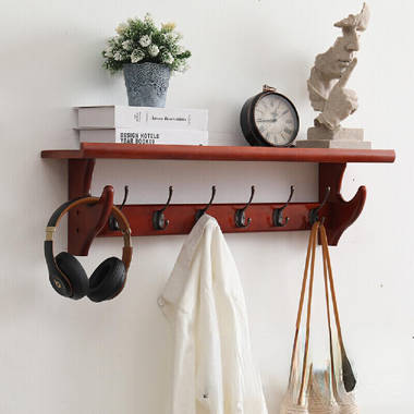 Alezzi Solid Wood Wall Mounted Bathroom Shelves 