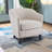 Upholstered Stripe Barrel Chair