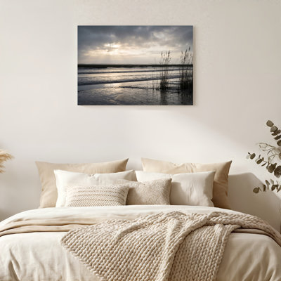 Art mural sur toile Gallery Wrap pour le salon, la chambre à coucher, le bureau ou le vestibule - décoration murale décorative avec marais coucher de soleil