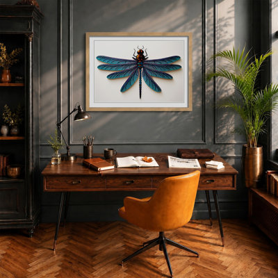 Modern Dragonfly - Framed Print