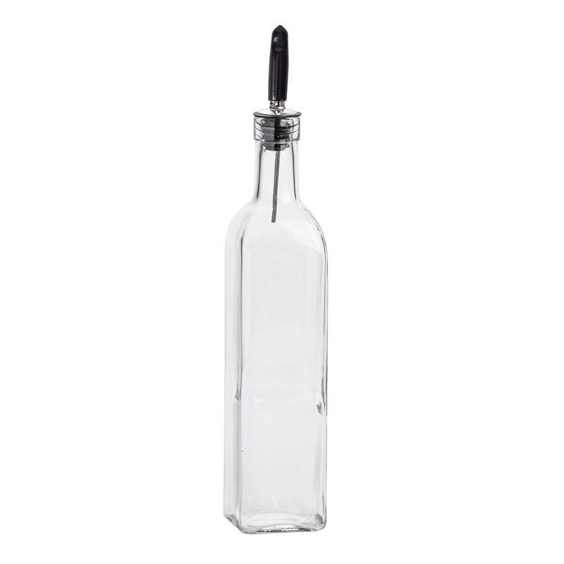 Glass Single Oil / Vinegar Cruet, 31.5cm H x 6.5cm W x 6.5cm D