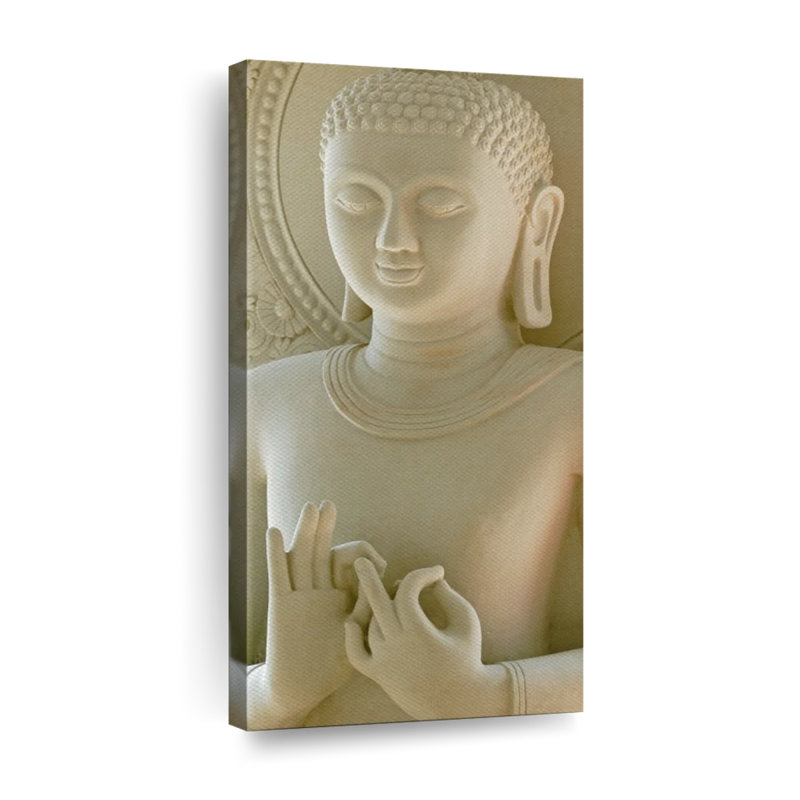 «Limestone Buddha», reproduction sur toile tendue, H 36 po x l 18 po x P 1,25 po