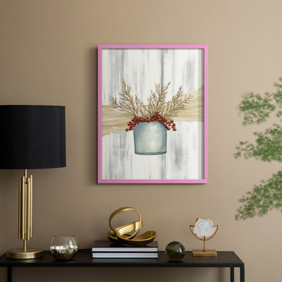 Christmas Holiday Art CCXC Framed Print - Solid Wood
