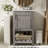 Bathroom Sink Cabinet With Rectangular Ceramic Basin