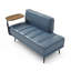 Banc de bout moderne rembourré avec table d'appoint-577134804