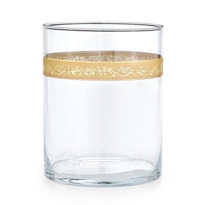 Bellino Blown Glass Open Waste Basket - 3 Gallons
