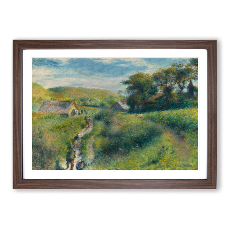 The Mussel Harvest by Pierre-Auguste Renoir - Framed Print, Walnut Framed, 36cm H x 48cm W x 2cm D