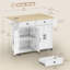 Kitchen Island w/ Storage and Charging Station, Rolling Kitchen Cart-38376613